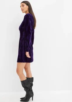 bonprix Robe courte en velours|Femme Robes