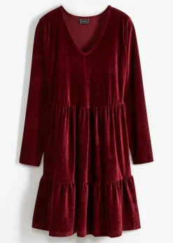 bonprix Robe courte en velours extensible|Femme Robes