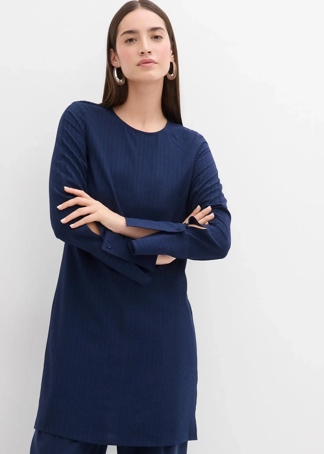 Femme bonprix Robes|Robe courte et texturée