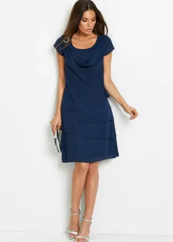 bonprix Robe courte look superposé avec accessoire sur l’épaule|Femme Mode Festive|Robes