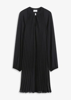 Femme bonprix Mode Festive|Robes|Robe courte plissée en mousseline