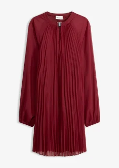 Femme bonprix Mode Festive|Robes|Robe courte plissée en mousseline