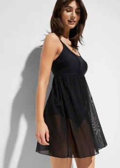 bonprix Robe de bain avec mesh transparent|Femme Maillots De Bain Couvrants|Robes De Bain