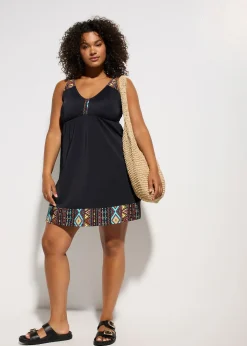 bonprix Robe de bain grande stature en polyamide recyclé|Femme Robes De Bain