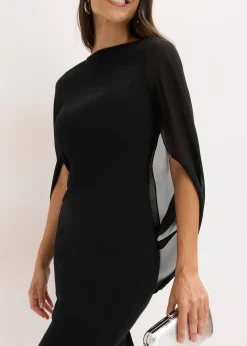 bonprix Robe de cocktail avec manches en mousseline|Femme Mode Festive|Robes