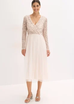 bonprix Robe de cocktail brodée de sequins|Femme Mode Festive|Robes