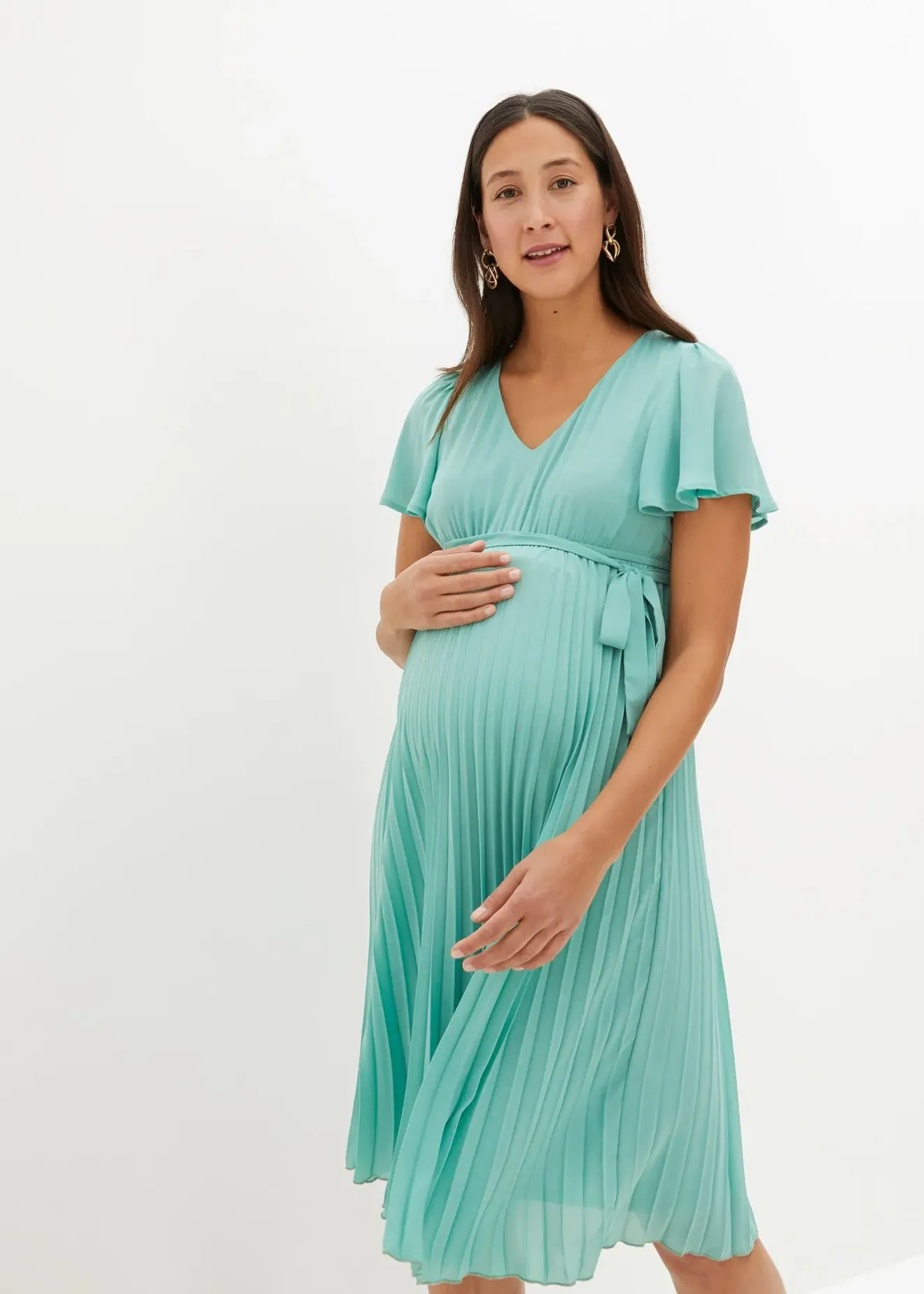 Femme bonprix Femme Enceinte|Robe de grossesse en crêpe georgette