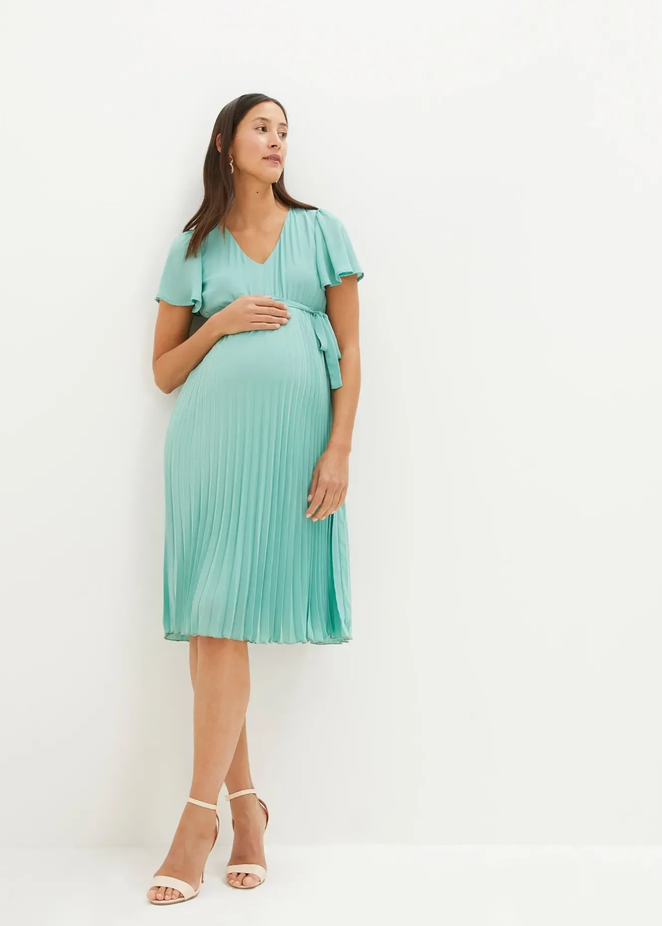 Femme bonprix Femme Enceinte|Robe de grossesse en crêpe georgette