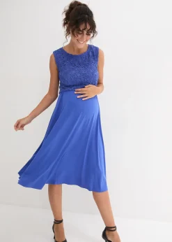 bonprix Robe de grossesse en jersey avec empiècement dentelle|Femme Femme Enceinte