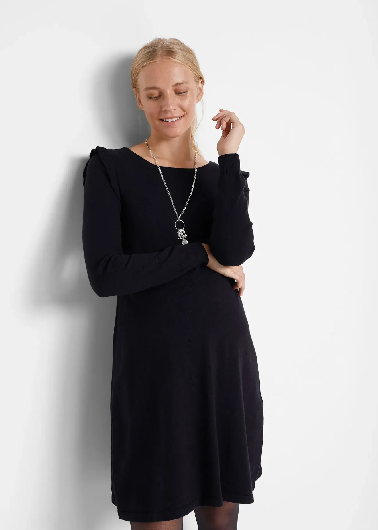 bonprix Robe de grossesse en maille douce|Femme Femme Enceinte