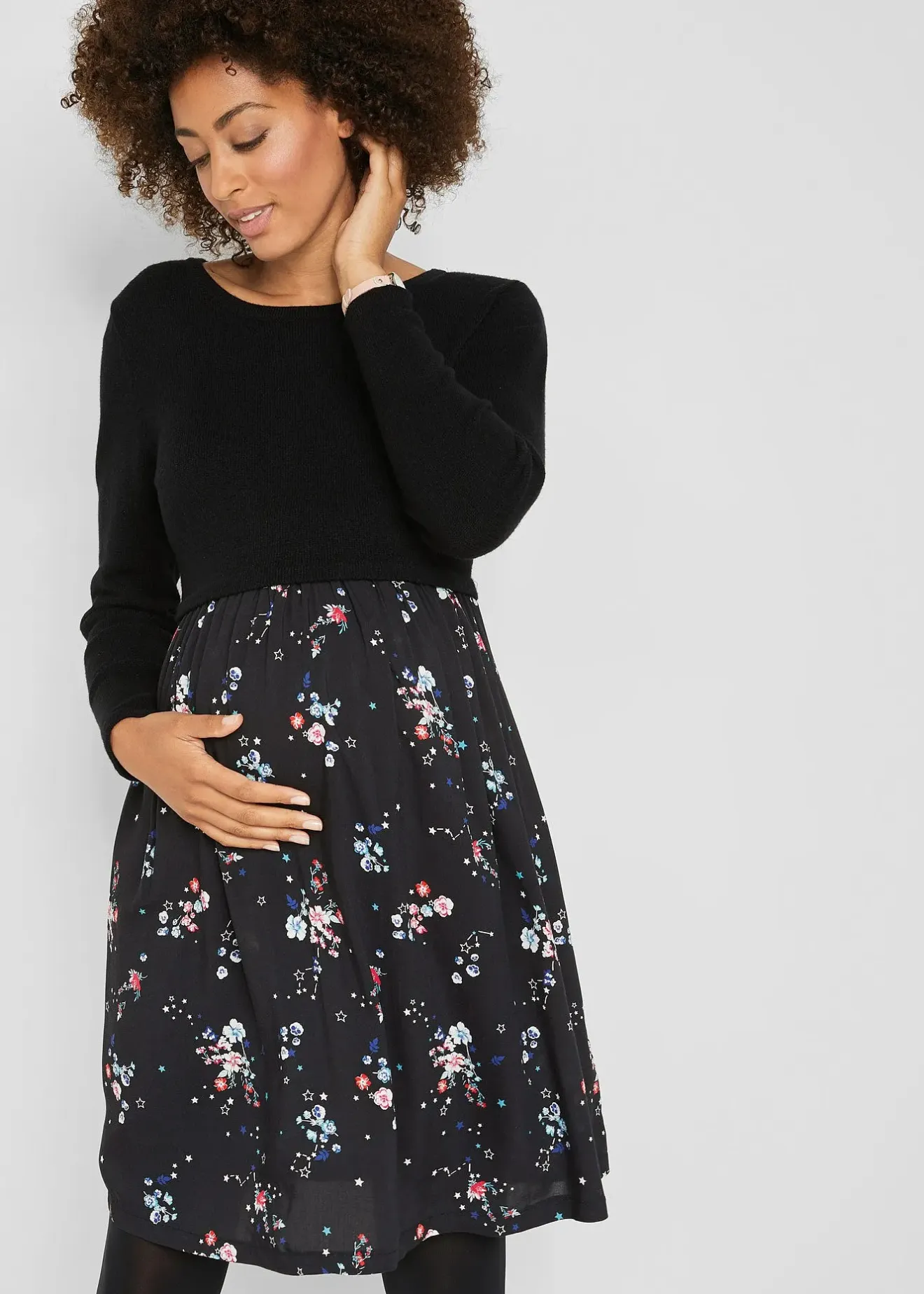 Femme bonprix Femme Enceinte|Robe de grossesse en maille et viscose