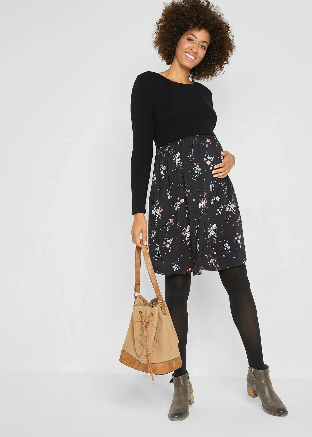 Femme bonprix Femme Enceinte|Robe de grossesse en maille et viscose