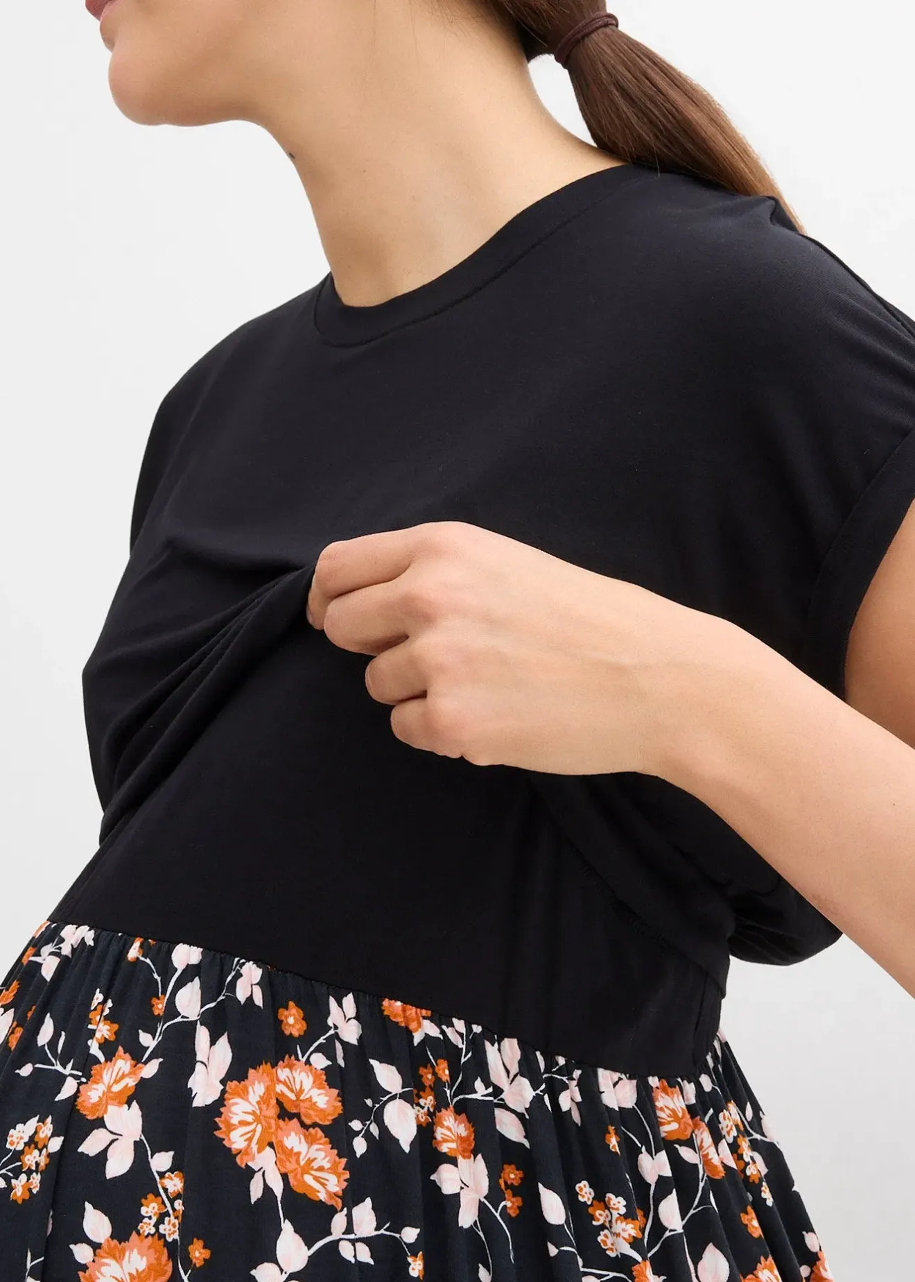 bonprix Robe de grossesse et d'allaitement à poches|Femme Femme Enceinte