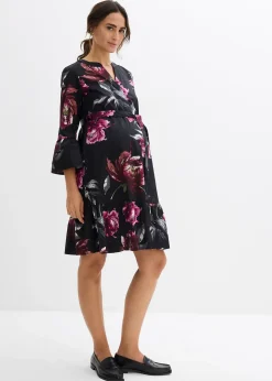 Femme bonprix Femme Enceinte|Robe de grossesse et d’allaitement en satin de coton