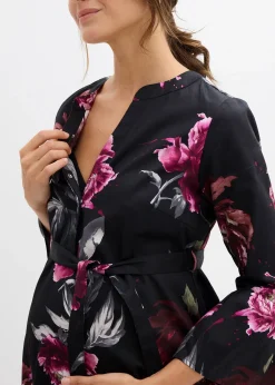 Femme bonprix Femme Enceinte|Robe de grossesse et d’allaitement en satin de coton