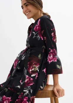 Femme bonprix Femme Enceinte|Robe de grossesse et d’allaitement en satin de coton