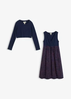 bonprix Robe de grossesse et d’allaitement + T-shirt manches longues en coton (ens. 2 pces)|Femme Femme Enceinte