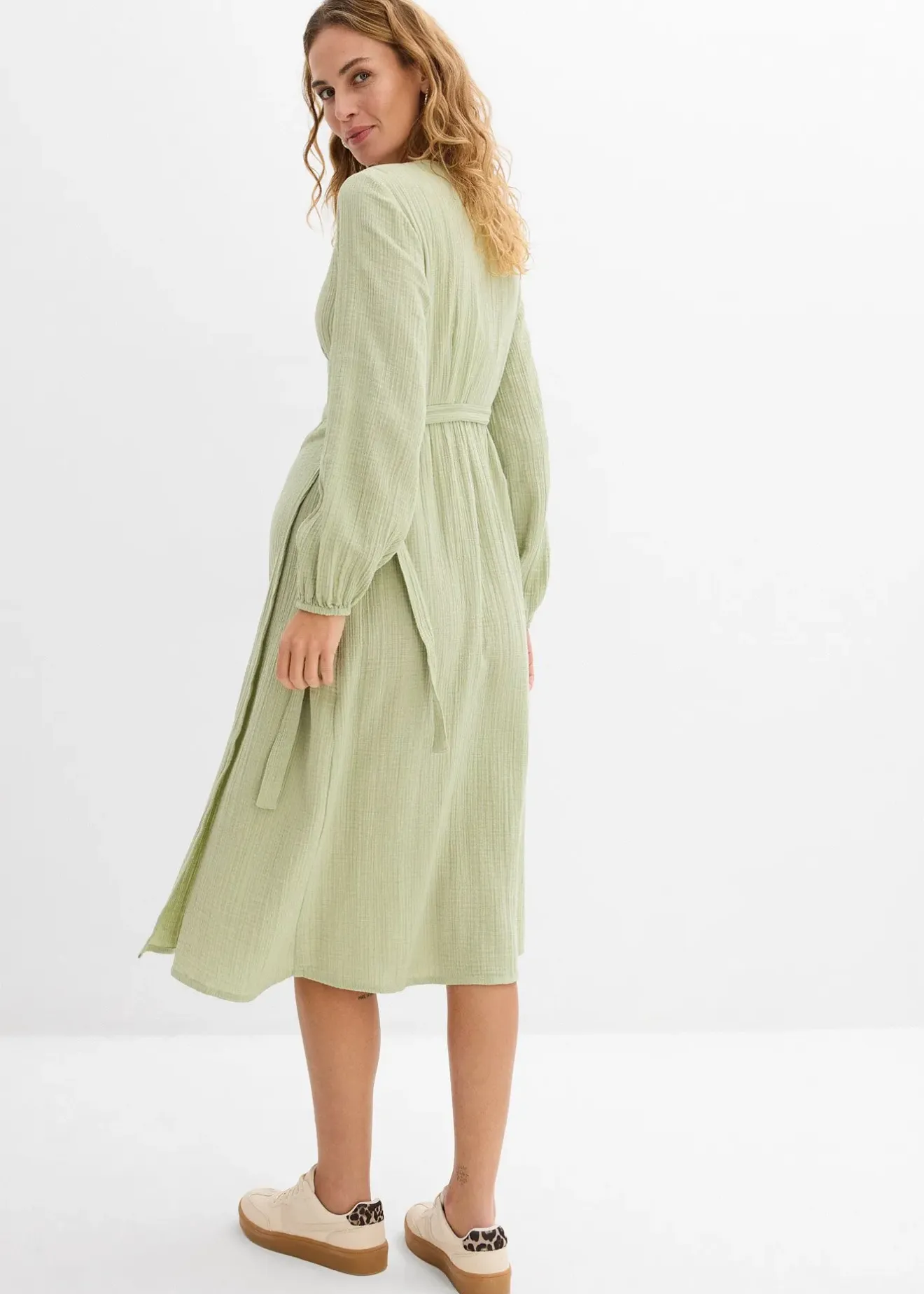 Femme bonprix Femme Enceinte|Robe de grossesse et d’allaitement en gaze de coton