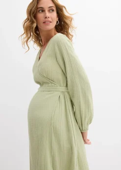 Femme bonprix Femme Enceinte|Robe de grossesse et d’allaitement en gaze de coton