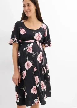 bonprix Robe de grossesse et d’allaitement en viscose tissée|Femme Femme Enceinte