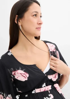 bonprix Robe de grossesse et d’allaitement en viscose tissée|Femme Femme Enceinte