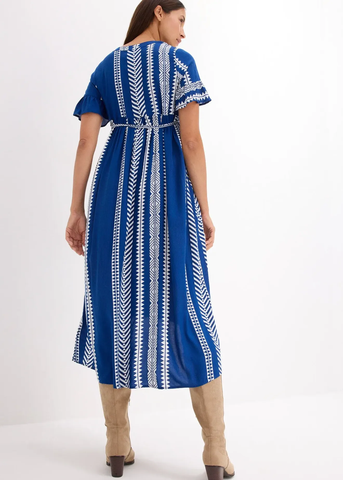 Femme bonprix Femme Enceinte|Robe de grossesse et d’allaitement en viscose fluide