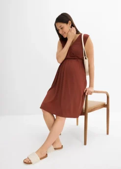 Femme bonprix Femme Enceinte|Robe de grossesse et d’allaitement en modal mélangé