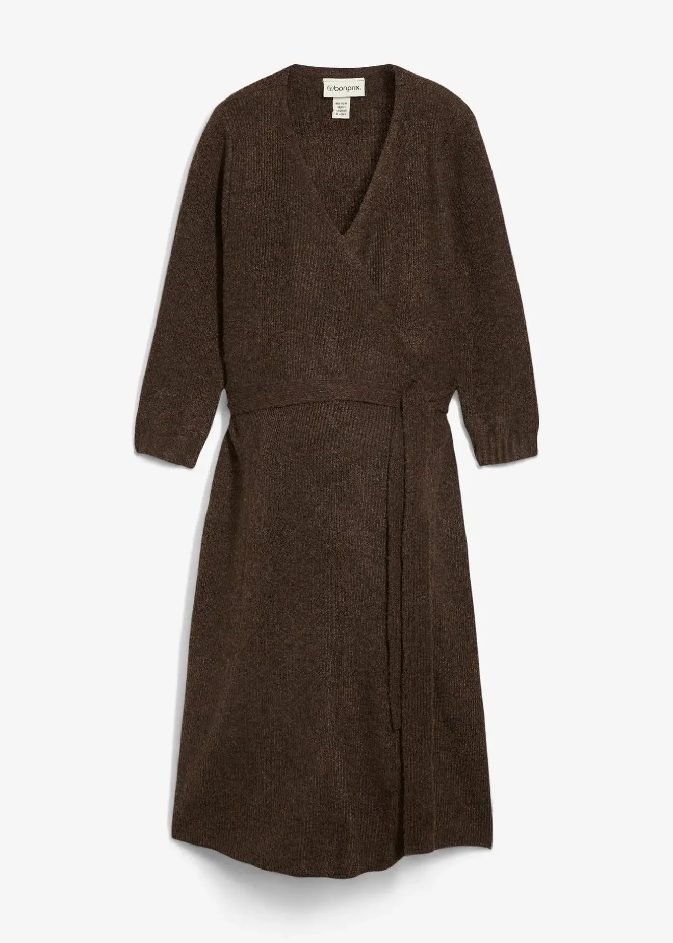 Femme bonprix Femme Enceinte|Robe de grossesse/d’allaitement en maille ultra douce à manches 3/4