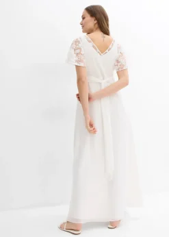 Femme bonprix Femme Enceinte|Robe de mariée 2en1 pour femme enceinte avec fonction allaitement discrète