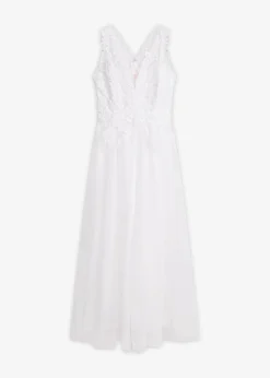 Femme bonprix Robes|Tailles Petite|Robe de mariée en tulle et dentelle