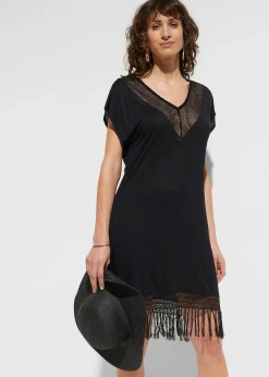 bonprix Robe de plage transparente en viscose|Femme Vêtements De Plage|Robes