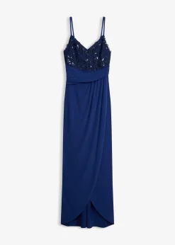Femme bonprix Mode Festive|Robe de soirée avec dentelle et sequins brodés