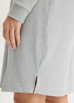 bonprix Robe d’intérieur en douce maille côtelée|Femme Homewear|Lingerie Nuit