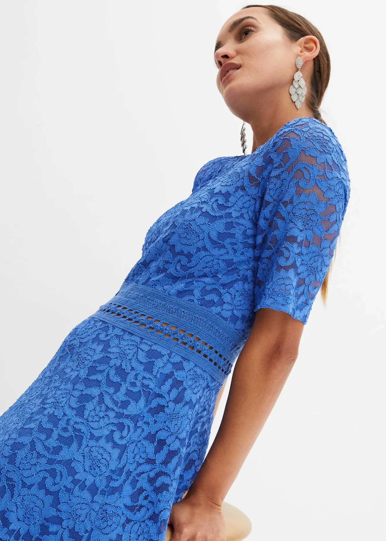 bonprix Robe en dentelle avec empiècement crochet|Femme Mode Festive|Robes