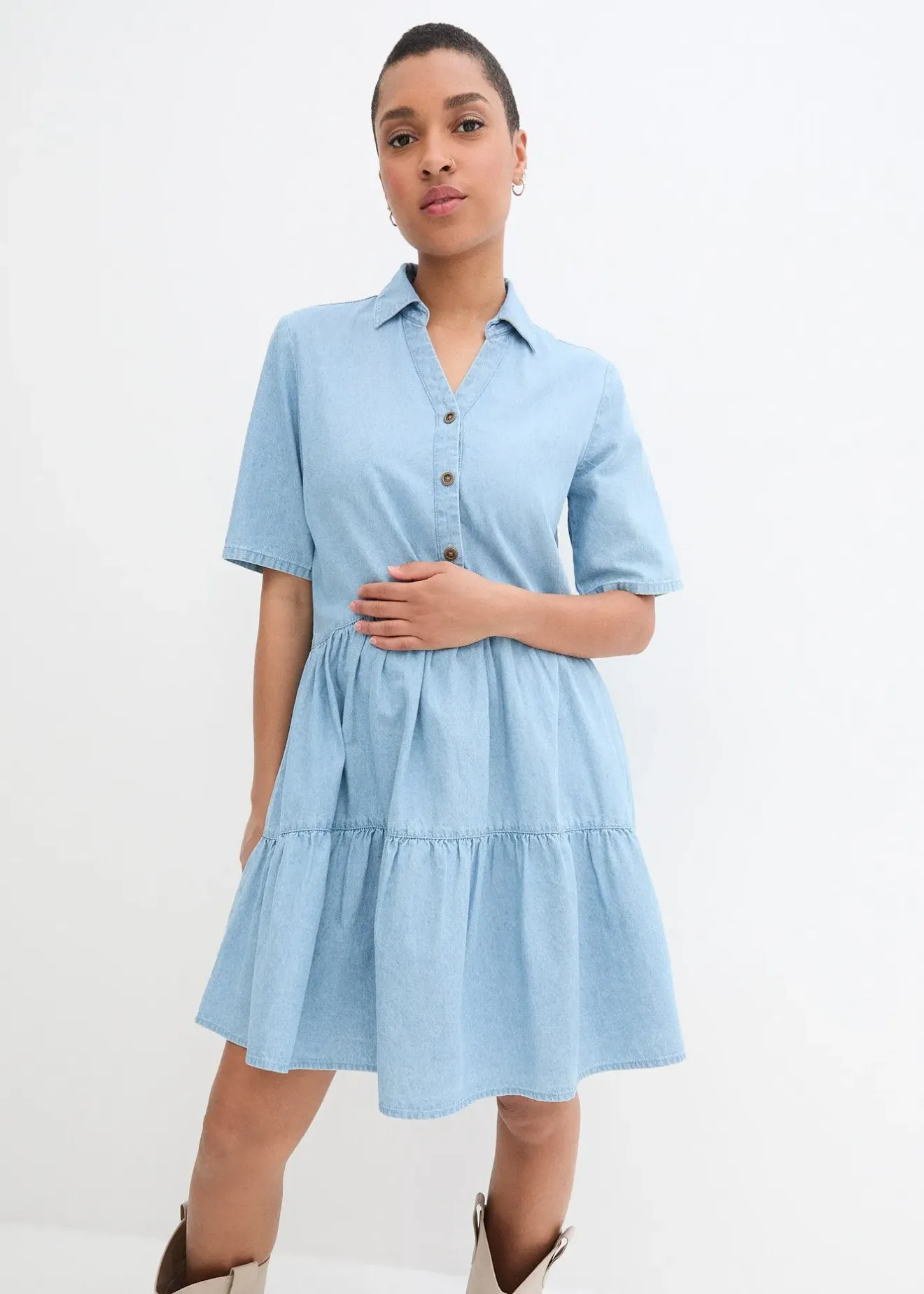 Femme bonprix Robes|Robe en jean