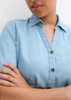 Femme bonprix Robes|Robe en jean