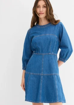 Femme bonprix Robes|Robe en jean 100% coton