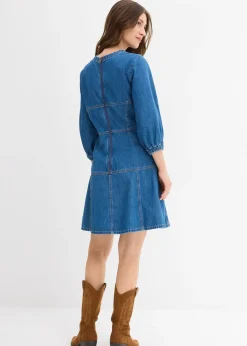 Femme bonprix Robes|Robe en jean 100% coton