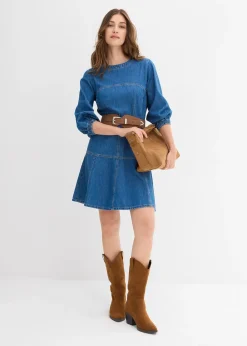 Femme bonprix Robes|Robe en jean 100% coton