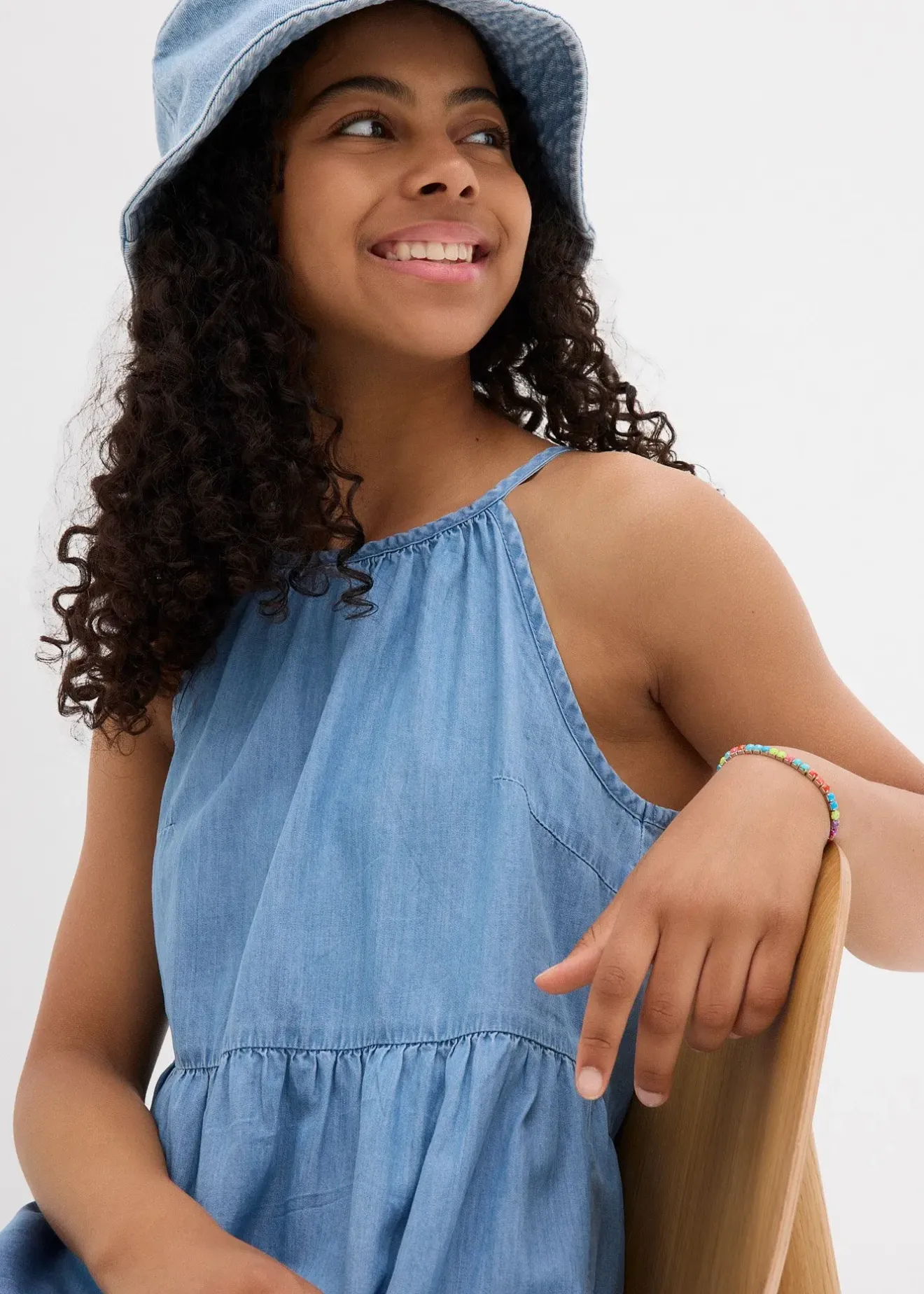 Enfant bonprix Vêtements Enfant|Filles 9-16 Ans·Robes & Combinaisons|Robe en jean en coton fluide