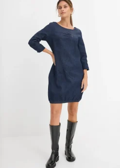 Femme bonprix Robes|Robe en jean extensible