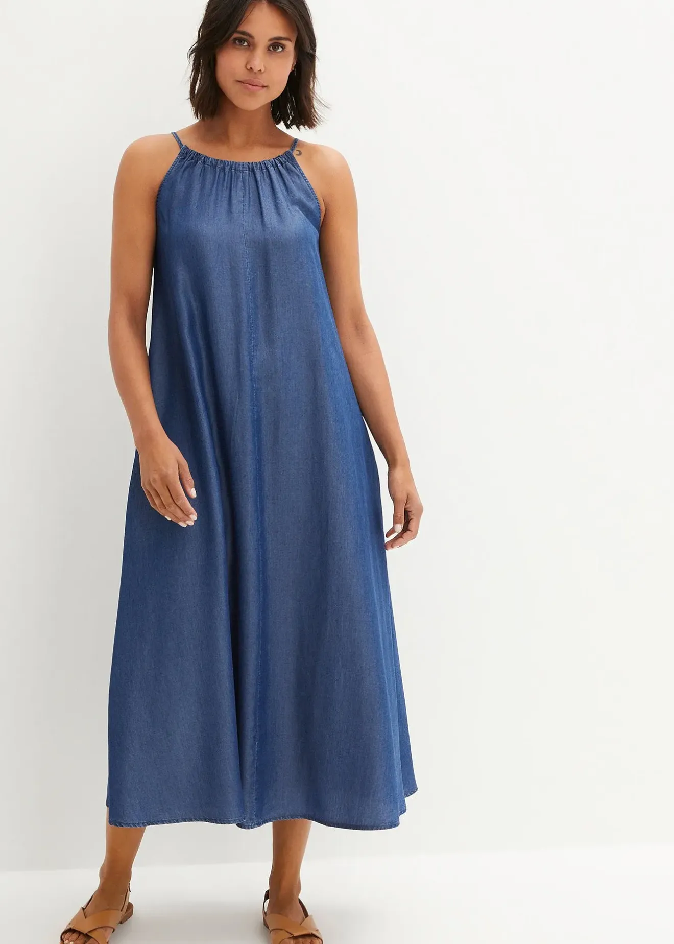 bonprix Robe en jean Lyocell fluide|Femme Robes