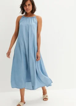 Femme bonprix Robes|Robe en jean Lyocell fluide