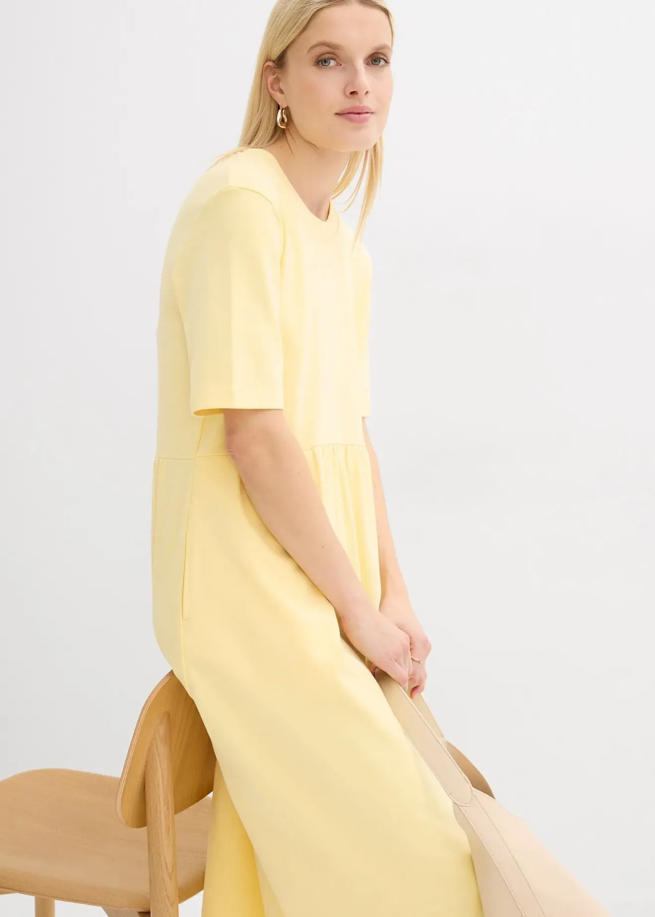 Femme bonprix Robes|Robe en jersey 100% coton