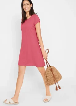 bonprix Robe en jersey 100% coton|Femme Basiques|Robes