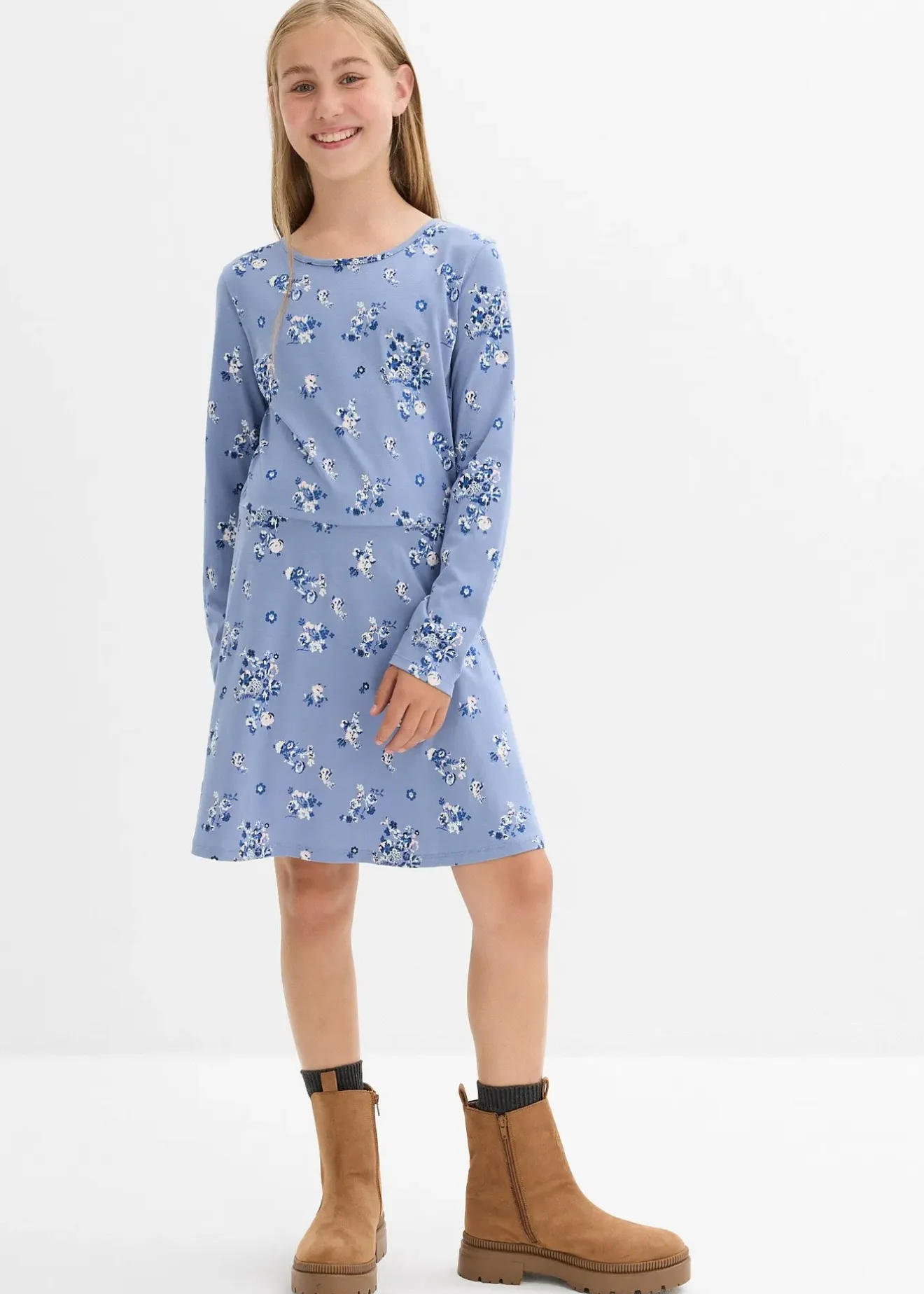 Enfant bonprix Vêtements Enfant|Filles 9-16 Ans·Robes & Combinaisons|Robe en jersey 100% coton