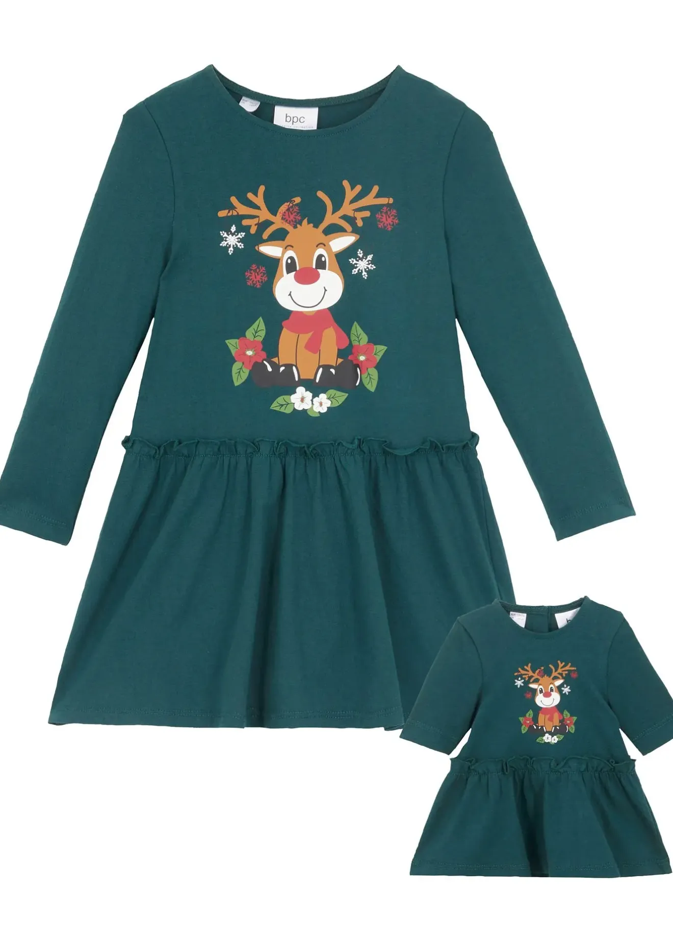 Enfant bonprix Vêtements Enfant|Filles 2-8 Ans·Robes & Jupes|Robe en jersey + robe de poupée 100% coton (ens. 2 pces)