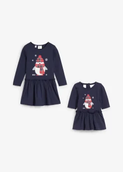 bonprix Robe en jersey + robe de poupée 100% coton (ens. 2 pces)|Enfant Vêtements Enfant|Filles 2-8 Ans·Robes & Jupes