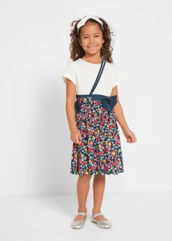 bonprix Robe en jersey + sac (ens. 2 pces) 100% coton|Enfant Vêtements Enfant|Filles 2-8 Ans·Robes & Jupes