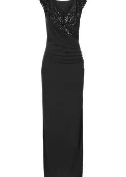 Femme bonprix Mode Festive|Robe en jersey à sequins